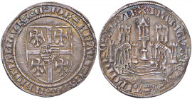 MANTOVA Ludovico II Gonzaga (1445-1478) Grosso - MIR 394 AG (g 2,51) RRR Bell’esemplare per questo tipo di moneta, con bellissima patina iridescente
...