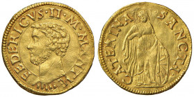 MANTOVA Federico II Gonzaga (1519-1540) Ducato - CNI 17; Fr. 525 AU (g 3,42) RR Ex Sincona, 29/2016, lotto 1603 (realizzo di 16.000 CHF), ex Nomisma, ...
