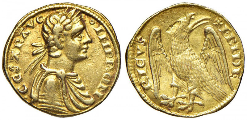 MESSINA Federico II (1198-1250) Augustale - MIR 59 AU (g 5,24) RRR Una modesta s...