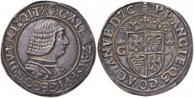 MILANO Galeazzo Maria Sforza (1468-1476) Mezzo testone Testa grande - MIR 202/3 AG (g 5,01) R Conservazione eccezionale con splendida patina di vecchi...