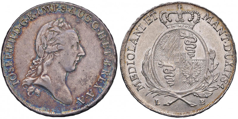 MILANO Giuseppe II (1780-1790) Scudo 1784 - MIR 446/4 AG (g 23,13) 

 

BB/S...