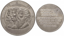 MILANO Governo Provvisorio (1848) Medaglia 1848 per le 5 giornate - Opus: G. Eisel - MA (g 133,65 - Ø 75 mm) RR

 

SPL+