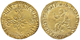 MODENA Ercole d’Este (1534-1559) Scudo d’oro - MIR 643 AU (g 3,34) Esemplare di grandissima qualità

 

qFDC