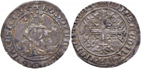 NAPOLI Giovanna e Ludovico principe di Taranto (1352-1362) Gigliato (coniato in Provenza) - CNI vol. XIX, pag. 41, n. 32 (con attribuzione a Napoli) A...