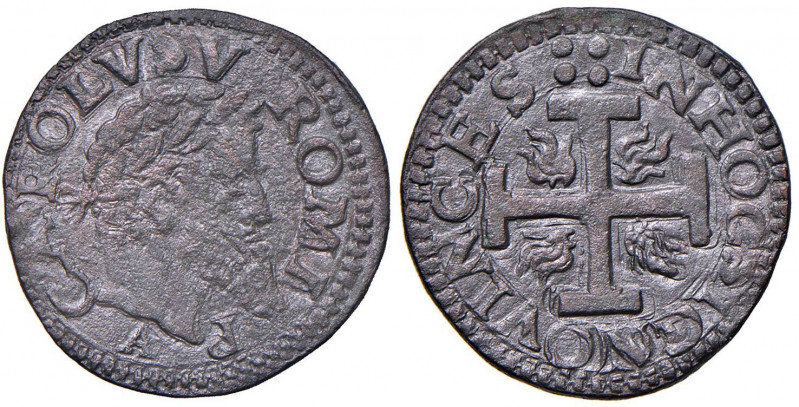 NAPOLI Carlo V (1516-1556) 3 Cavalli lettera A - Magliocca 79 CU (5,15) R

 
...