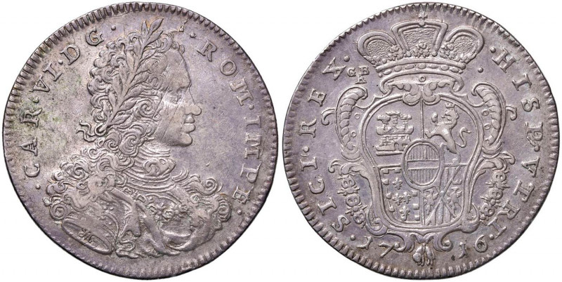 NAPOLI Carlo VI (1711-1734) Mezzo ducato 1716 - Magliocca 87 AG (g 10,85)

 
...