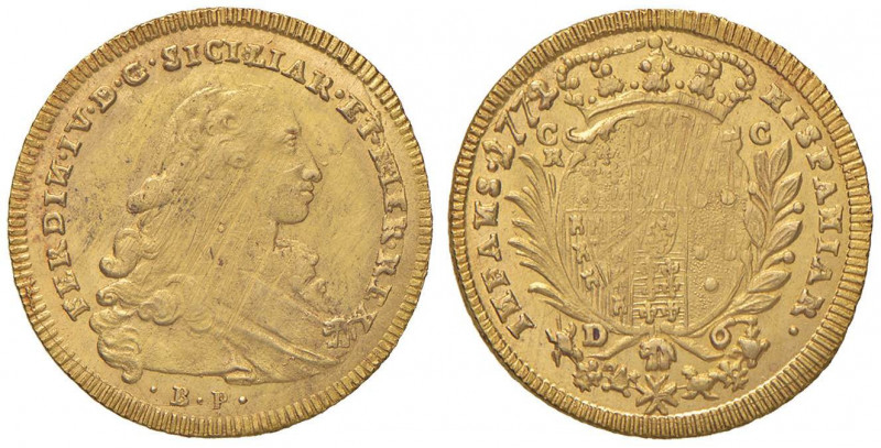 NAPOLI Ferdinando IV (1759-1799) 6 Ducati 1772 2 ribattuto su 1 - Magliocca 206 ...