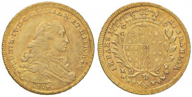 NAPOLI Ferdinando IV (1759-1799) 6 Ducati 1777 - Magliocca 211 AU (g 8,85) Minimi graffietti di conio al D/

 

SPL/FDC