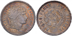 NAPOLI Murat (1808-1815) 2 Lire 1813 - Magliocca 418 AG (g 10,01) Minimi colpetti al bordo 

 

qFDC