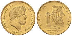 NAPOLI Ferdinando II (1830-1859) 30 Ducati 1850 - Magliocca 489 AU (g 37,84) R Colpi, anche pesanti, al bordo, ma con bei rilievi 

 

SPL+