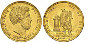 NAPOLI Ferdinando II (1830-1859) 6 Ducati 1847 - Magliocca 513 AU (g 7,59) R Minimo graffietto al D/ e modesto colpetto al bordo 

 

SPL/SPL+