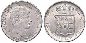 NAPOLI Ferdinando II (1830-1859) Piastra 1833 - Magliocca 538 AG (g 27,49) Porosità presente al D/ 

 

SPL/SPL+