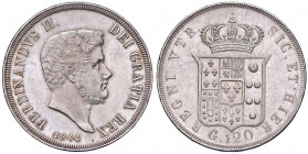 NAPOLI Ferdinando II (1830-1859) Piastra 1844 - Magliocca 552 AG (g 27,54) Minimi graffietti al D/ 

 

qFDC/FDC