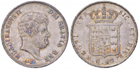 NAPOLI Ferdinando II (1830-1859) Mezza piastra 1857 7 su altro numero - Magliocca 593 AG (g 13,74) Bella patina

 

SPL+