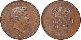 NAPOLI Ferdinando II (1830-1859) 10 Tornesi 1839 - Magliocca 674 CU Sigillata SPL/SPL+ da Lucio Raponi

 

SPL