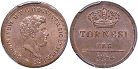 NAPOLI Ferdinando II (1830-1859) 3 Tornesi 1854 - Magliocca 728 CU In slab PCGS MS65RB 417188.65/17273199. Conservazione eccezionale 

 

FDC
