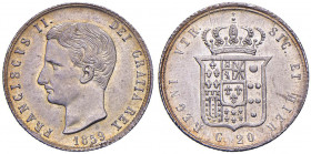 NAPOLI Francesco II (1859-1860) 20 Grana 1859 - Magliocca 808 AG (g 4,58) Bella patina 

 

FDC