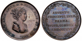PARMA Maria Luigia (1814-1847) Medaglia 1816 ingresso nel ducato - Opus: G. Vighi - AE (g 21,74 - Ø 37 mm) RR Conservazione eccezionale 

 

FDC