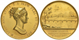 PARMA Maria Luigia (1814-1847) Medaglia 1818 Fiume Taro - Opus: Santarelli - AU (g 41,55) RRR Minimo colpetto al bordo.

 

FDC