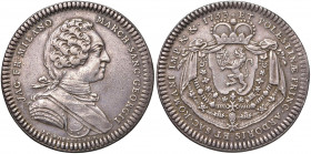 SAN GIORGIO Giacomo Francesco Milano (1753) Tallero 1753 - CNI 1; R.M. 1; MIR 757 (indicato R/4) AG (g 20,20) RRRR Graffietti sul bordo ed una minima ...