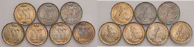 SAN MARINO 20 Lire 1931, 1932, 1933, 1935, 1936, 1937 e 1938 - AG Serie completa 20 lire. Lotto di sette monete come da foto. Da esaminare 

 

SP...