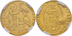 VENEZIA Andra Dandolo (1343-1354) Ducato - Pa. 1 AU (g 3.53) In slab NGC MS 63 cod. 2829688-003

 

FDC