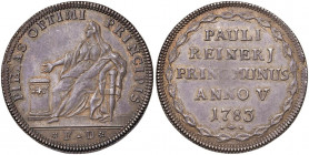 VENEZIA Paolo Renier (1779-1789) Osella 1783 A. V - Pa. 266 AG (g 9,93) R Intensa patina di vecchia raccolta

 

SPL+