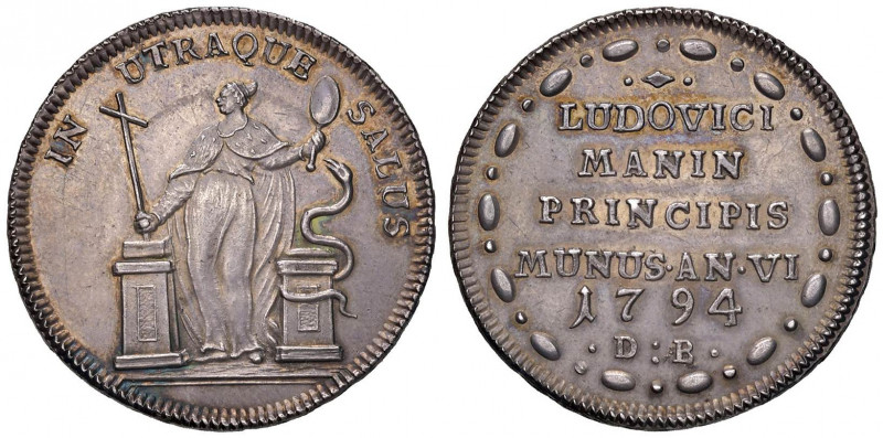 VENEZIA Ludovico Manin (1789-1799) Osella 1794 A. VI di doppio peso - Pa. 630 AG...