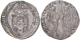 Pio II (1458-1468) Grosso - Munt. 16 AG (g 3,55) Un modesto difetto di conio (?) al R/

 

SPL+