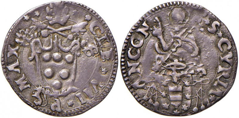 Clemente VII (1521-1534) Ancona - Mezzo giulio - Munt. 93 AG (g 1,77)

 

BB...