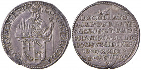 Clemente VII (1521-1534) Bologna - Lira 1529 - Munt. 106; MIR 827 AG (g 11,44) RRR Piccola frattura del tondello ma bell’esemplare di questa nota ed a...