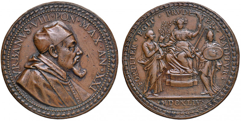 Urbano VIII (1623-1644) Medaglia A. XXI 1644 fine della controversia di Castro -...