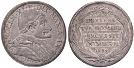 Innocenzo XI (1676-1689) Piastra 1684 A. IX - Munt. 30 AG (g 31,99)

 

SPL