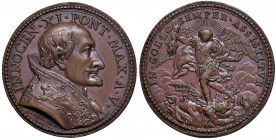 Innocenzo XI (1676-1689) Medaglia A. V 1681 per gli sforzi del Pontefice per costruire una Lega Santa contro i Turchi - Opus: G. Hamerani - AE (g 23,8...