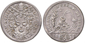 Innocenzo XII (1691-1700) Giulio 1694 A. IIII - Munt. 54 AG (g 3,00) BELLVM CONTERAM DE TERRA si può tradurre come “la guerra estirperò dalla terra”. ...