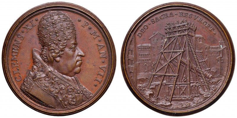 Clemente XI (1700-1721) Medaglia A. VII 1707 recupero e l’identificazione della ...