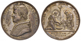 Pio IX (1846-1878) Medaglia 1849 A. III Lavanda dei piedi - Opus: L. Arnaud - AG (g 18,99 - Ø 33 mm) RR

 

FDC