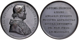 Pio IX (1846-1878) Medaglia 1853 A. VII Visita al ministero al Ministero delle Finanze - Opus: B. Zaccagnini - AE (g 38,48 - Ø 44 mm) R Conservazione ...