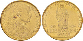 Pio XI (1922-1939) 100 Lire 1933-34 Giubileo - Nomisma 915 AU Sigillato qFDC da Massimo Filisina. Minimi graffietti

 

SPL/qFDC