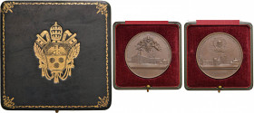 Pio XI (1922-1939) Medaglia 1924 1600° anniversario Basilica Lateranense - Opus: A. Mistruzzi - AE (g 147,40 - Ø 70 mm) R In bellissimo astuccio con l...