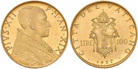 Pio XII (1939-1958) 100 Lire 1957 A. XIX - Nomisma 953 AU (g 5,19)

 

FDC