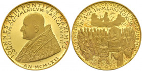 Giovanni XXIII (1958-1963) Medaglia 1962 Concilio - Opus: Giampaoli - AU (g 17,52 marcato 900 - Ø 31 mm) Minimo graffietto al D/ 

 

FS
