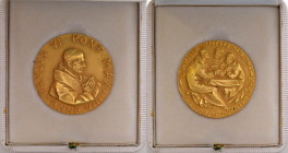 Paolo VI (1963-1978) Medaglia A. VIII A ricordo del 50° anno di sacerdozio del Papa - Opus: Manfrini - De Luca 333 - AU tit. 917% (g 89,27 - Ø 44 mm) ...