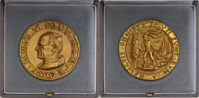 Paolo VI (1963-1978) Medaglia A. X A ricordo della convocazione del Sinodo dei Vescovi - Opus: Berti - De Luca 339 - AU tit. 750% (g 91,00 - Ø 44 mm) ...