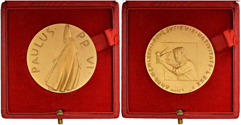 Paolo VI (1963-1978) Medaglia A. XV A ricordo dell’80° compleanno del Papa - Opu...