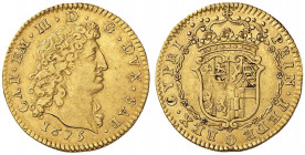Carlo Emanuele II (1648-1675) Doppia 1675 - MIR 805 AU (g 6,67) RR Minimi graffietti al R/ ma bell’esemplare dal metallo lucente

 

SPL