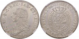 Vittorio Amedeo III (1773-1796) Mezzo scudo 1790 - Nomisma 342 AG RRR In slab NGC MS 63 cod. 2809904-005

 

qFDC/FDC