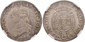 Vittorio Amedeo III (1773-1796) Quarto di scudo 1779 - Nomisma 352 AG R In slab NGC MS 63 cod. 2787564-016

 

qFDC/FDC