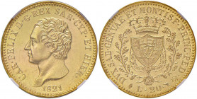 Carlo Felice (1821-1831) 20 Lire 1821 T - Nomisma 539 AU R In slab NGC MS65 5882828-002. Conservazione eccezionale, un vero gioiello della numismatica...