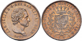 Carlo Felice (1821-1831) 5 Lire 1827 G - Nomisma 566 AG Bella patina

 

SPL+/qFDC